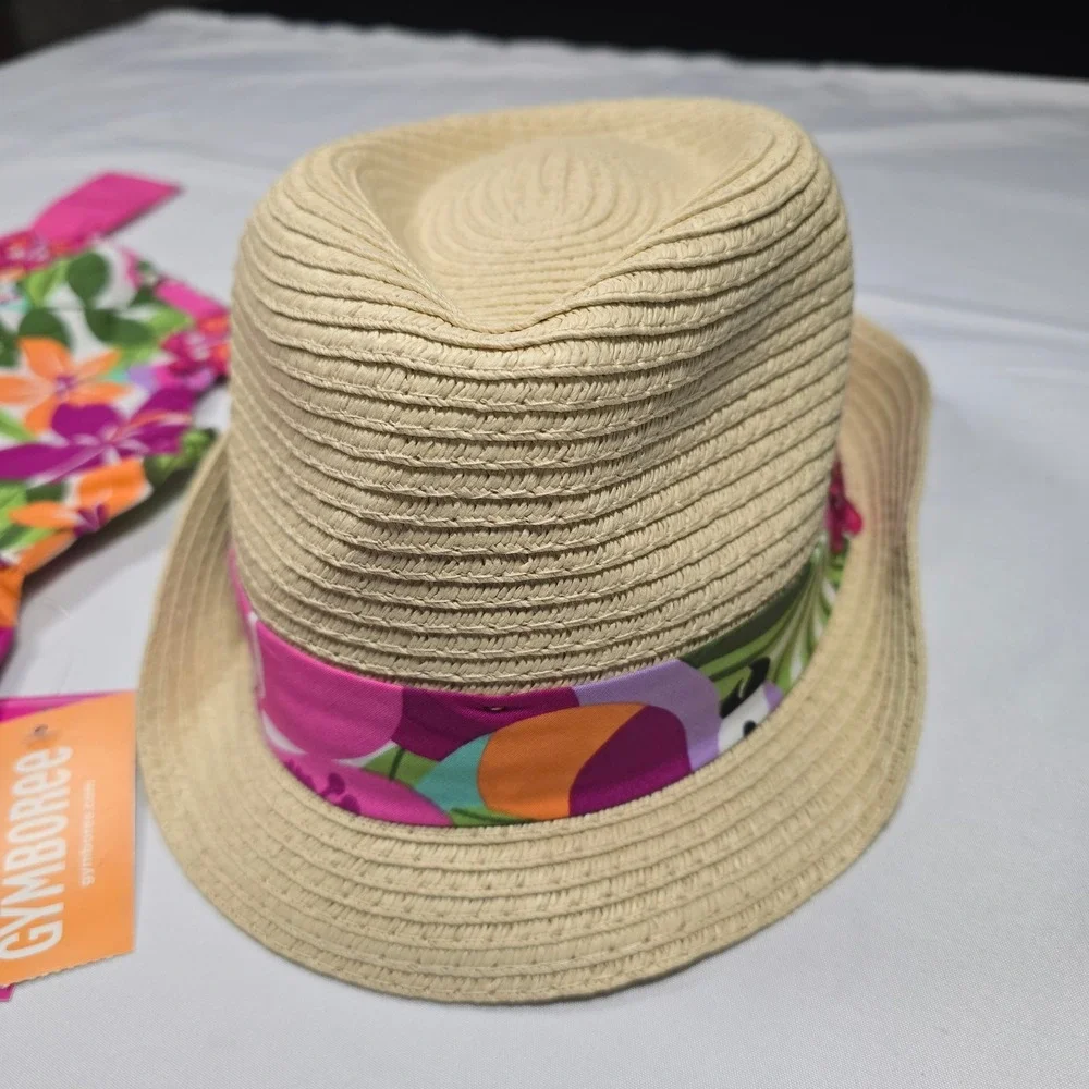Gymboree Tropical Giraffe Dress Hat Set Girls 2T NWT Summer Vacation Outfit